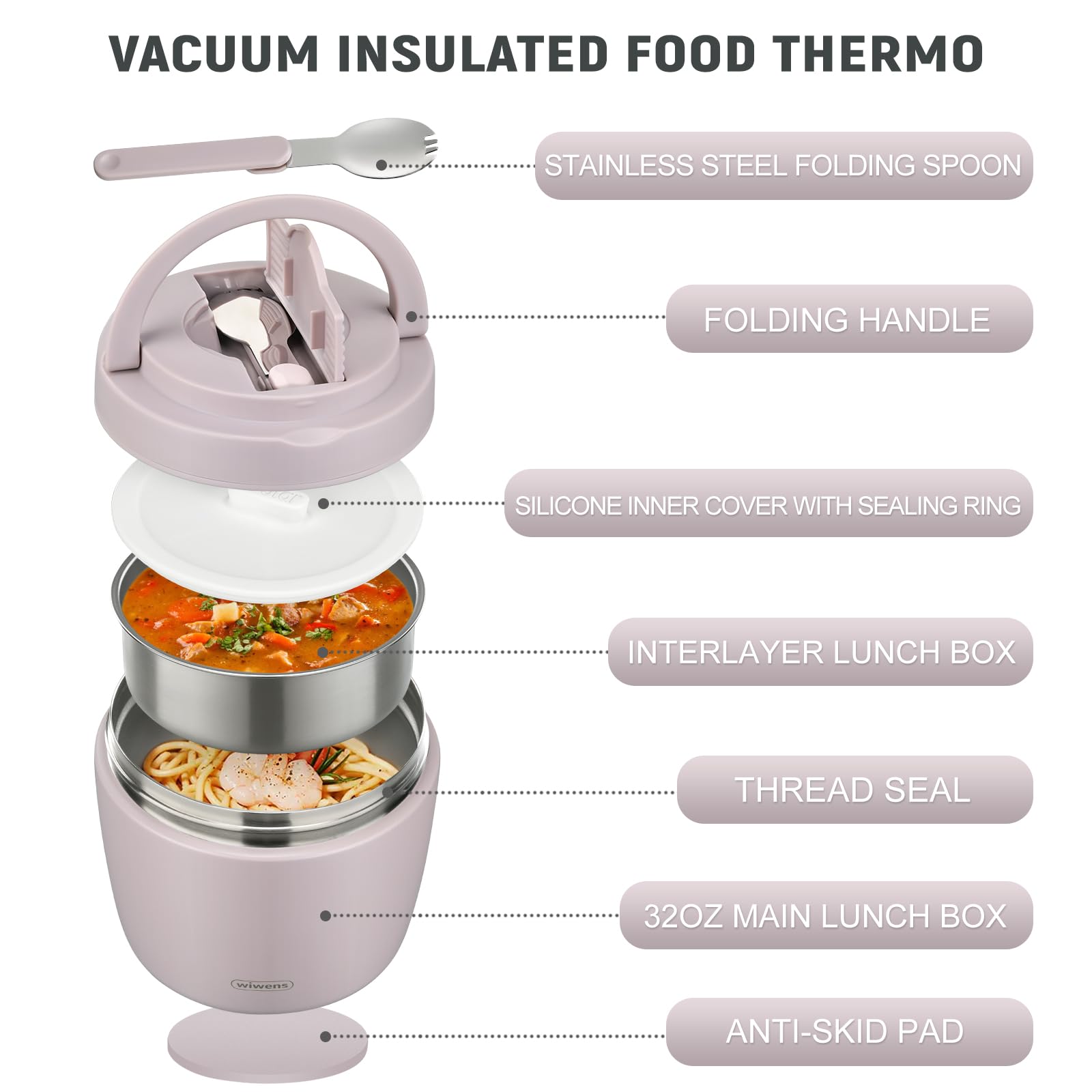 wiwens insulated stainless steel jar preserves heat and cold for hours