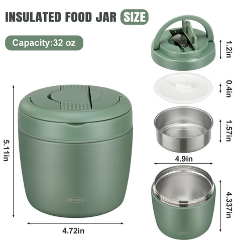 wiwens Thermo Food Jar silicone-base provides stable transport