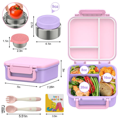 Wiwens 9oz soup thermo jar with insulated double-wall for hot or cold meals.