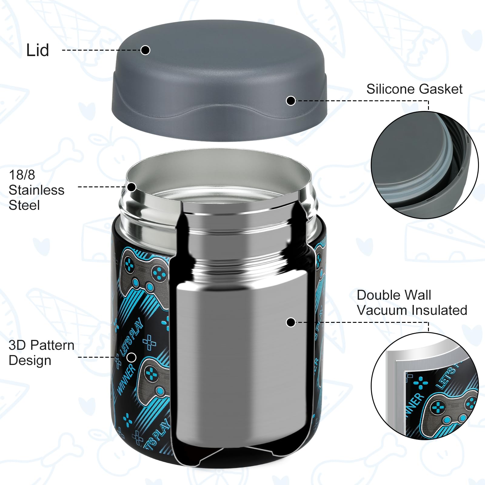 Wiwens wide-mouth jar shows easy filling and cleaning for busy mornings.