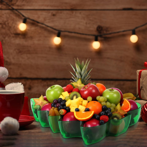 Wiwiqing two-pack serving trays fit kitchen or cafe holiday displays.