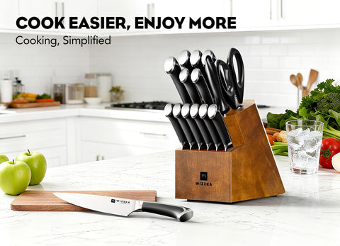 WIZEKA anti-slip handles provide safe, comfortable use for various hands.