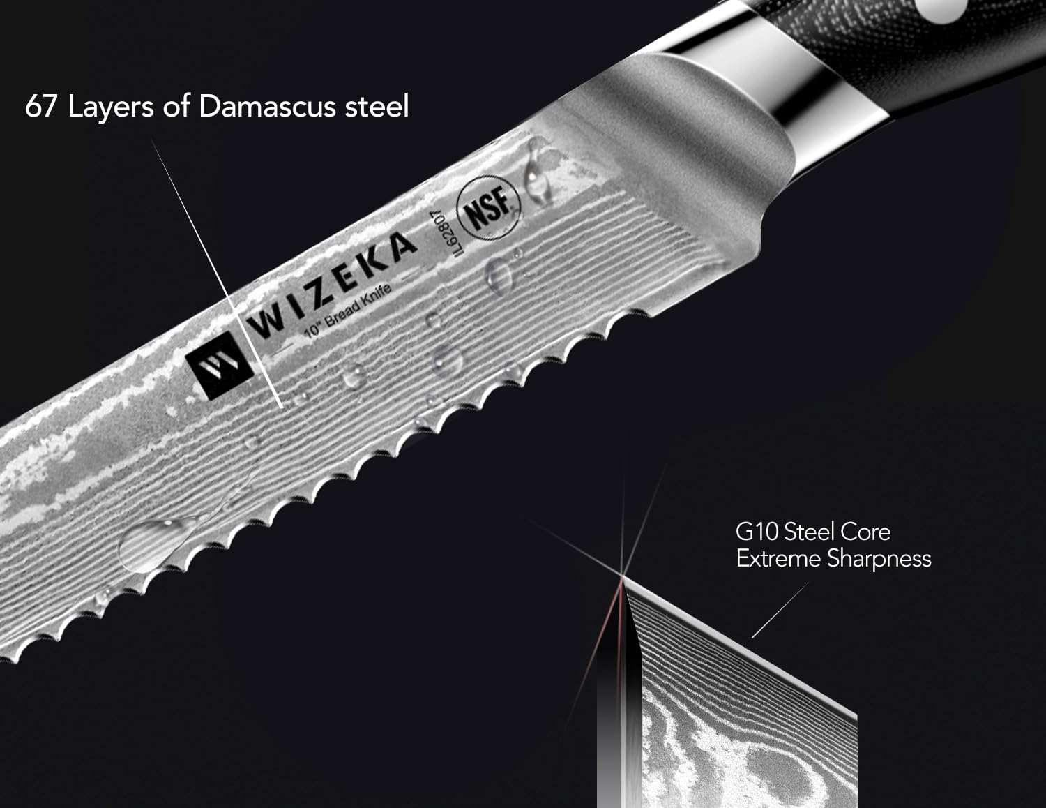 WIZEKA packaging keeps knife safe for gifting and storage.