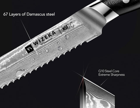 WIZEKA packaging keeps knife safe for gifting and storage.