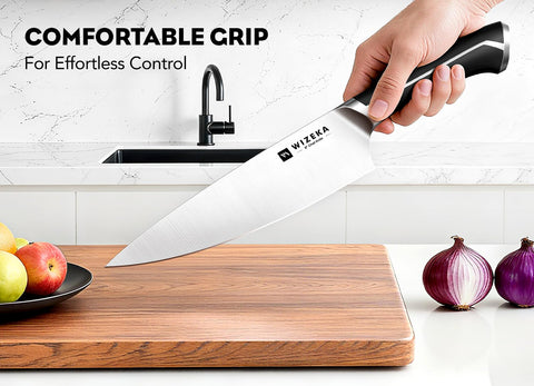 WIZEKA full-tang balance design enhances control and steady grip.