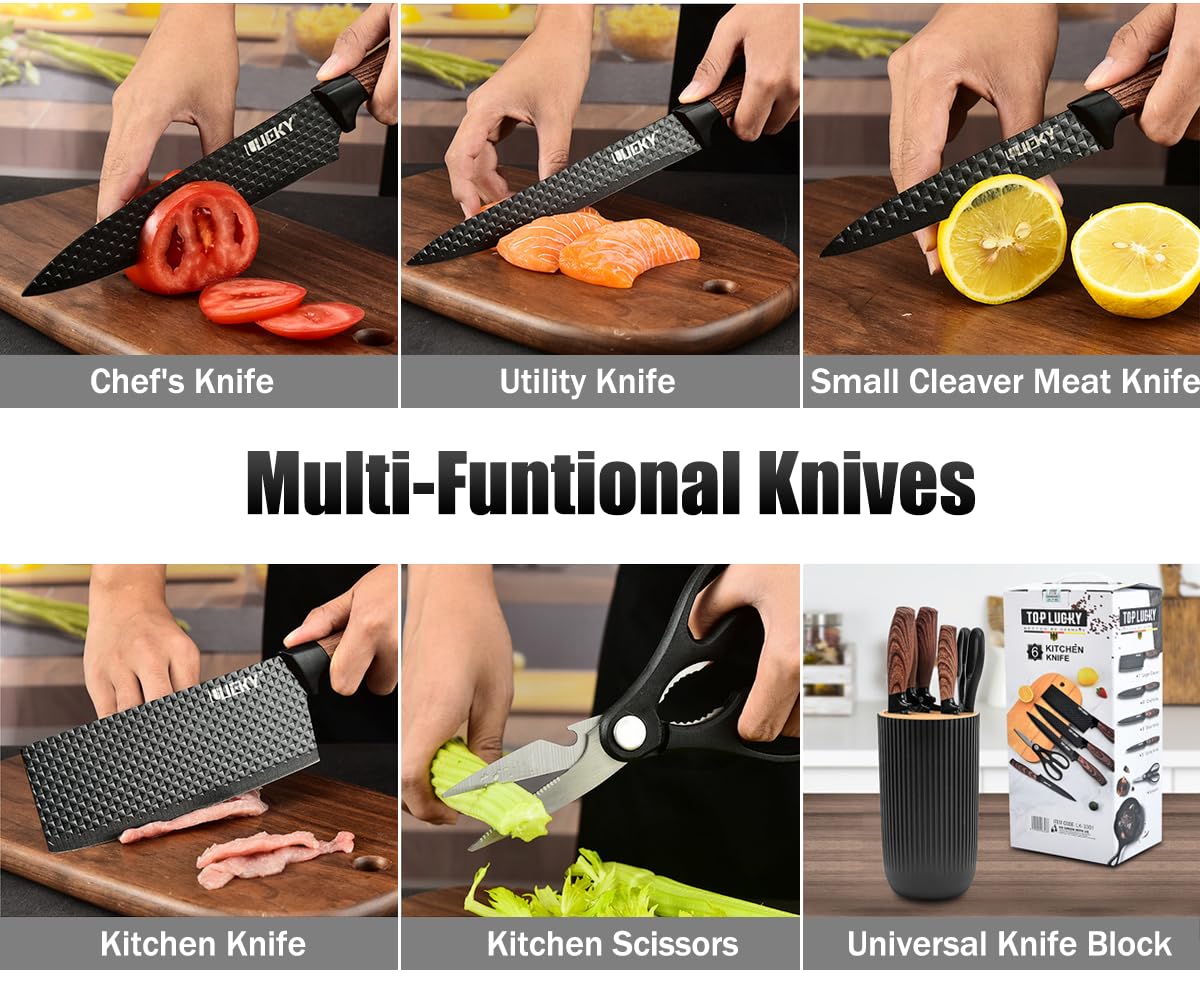 Wiztoynia 8in cleaver knife helps with sturdy chopping and controlled cuts.