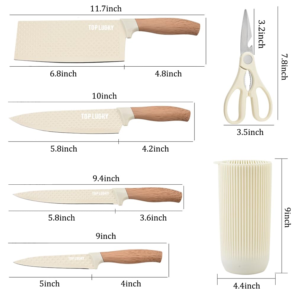 Wiztoynia universal knife block keeps blades organized and accessible