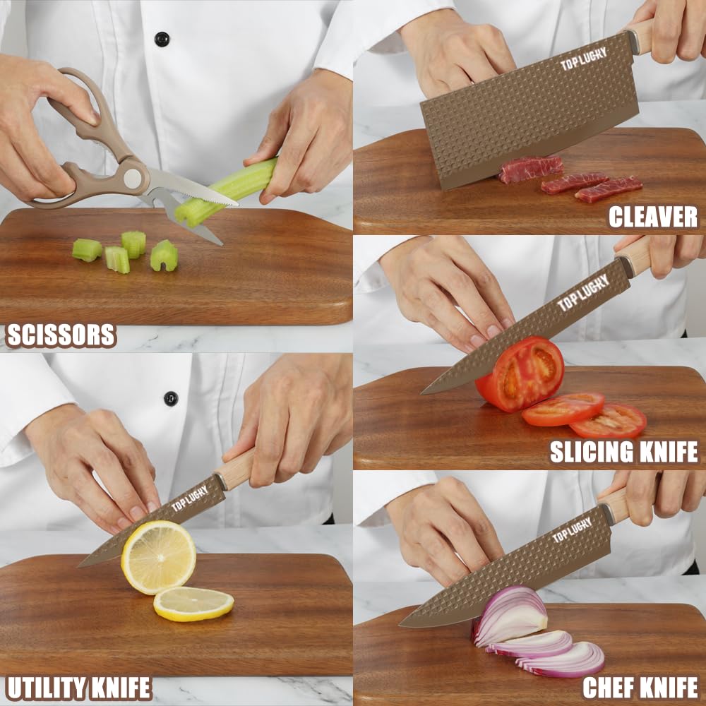 Wiztoynia universal knife block highlighting compact, organized storage.