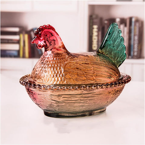 WKHOKI glass dish with lid keeps snacks fresh between uses.
