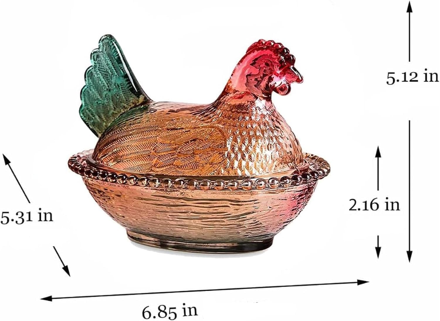 WKHOKI pedestal candy bowl adds retro charm to kitchen counters.