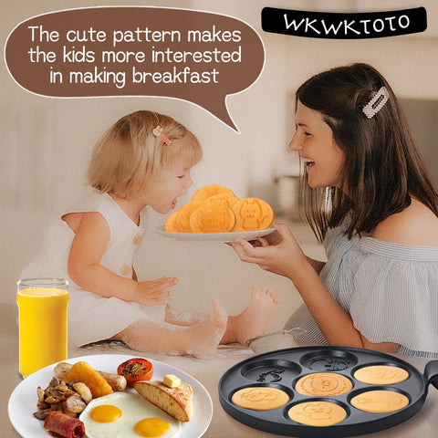 WKWKTOTO non-stick surface helps finish breakfasts with less effort