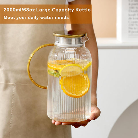 Wlasss 2-liter capacity serves 3–5 guests.