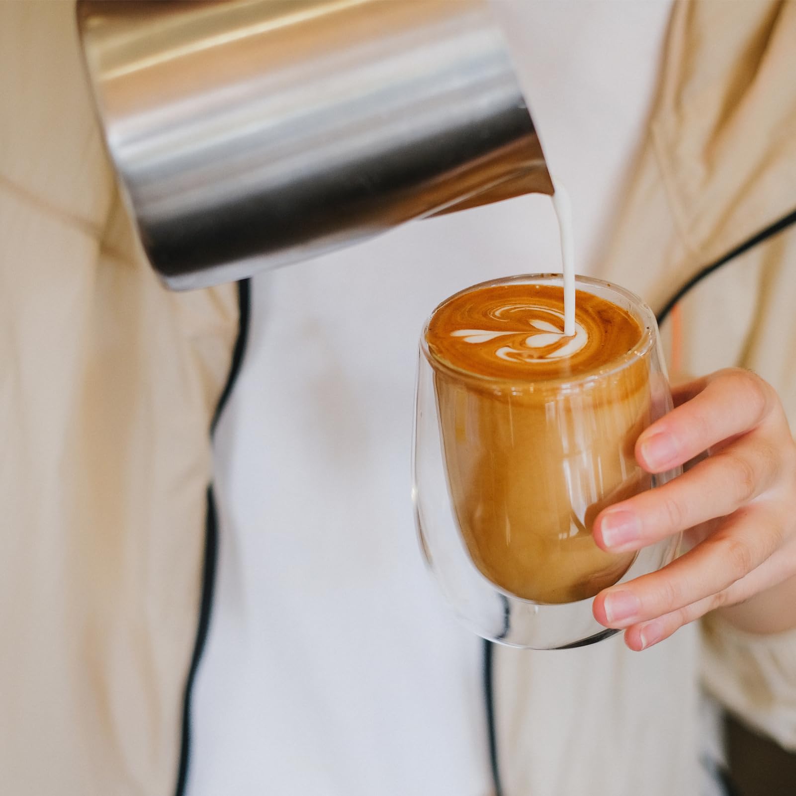 Wlasss espresso cups are dishwasher safe for easy cleaning