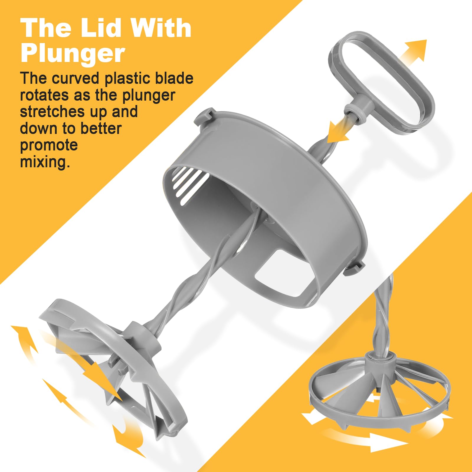WLKSTS 2-quart capacity ideal for shakes, juices, and batters.