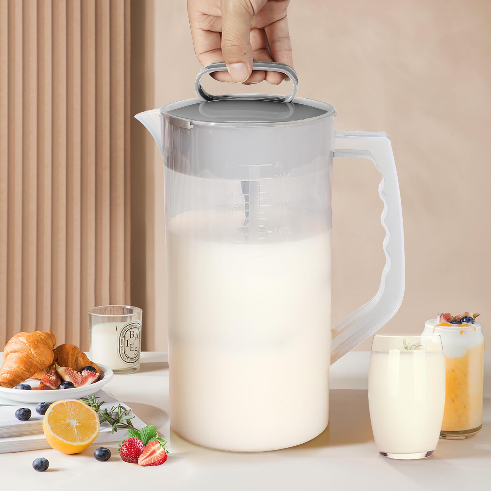 WLKSTS kitchen pitcher used for smoothies and beverages.