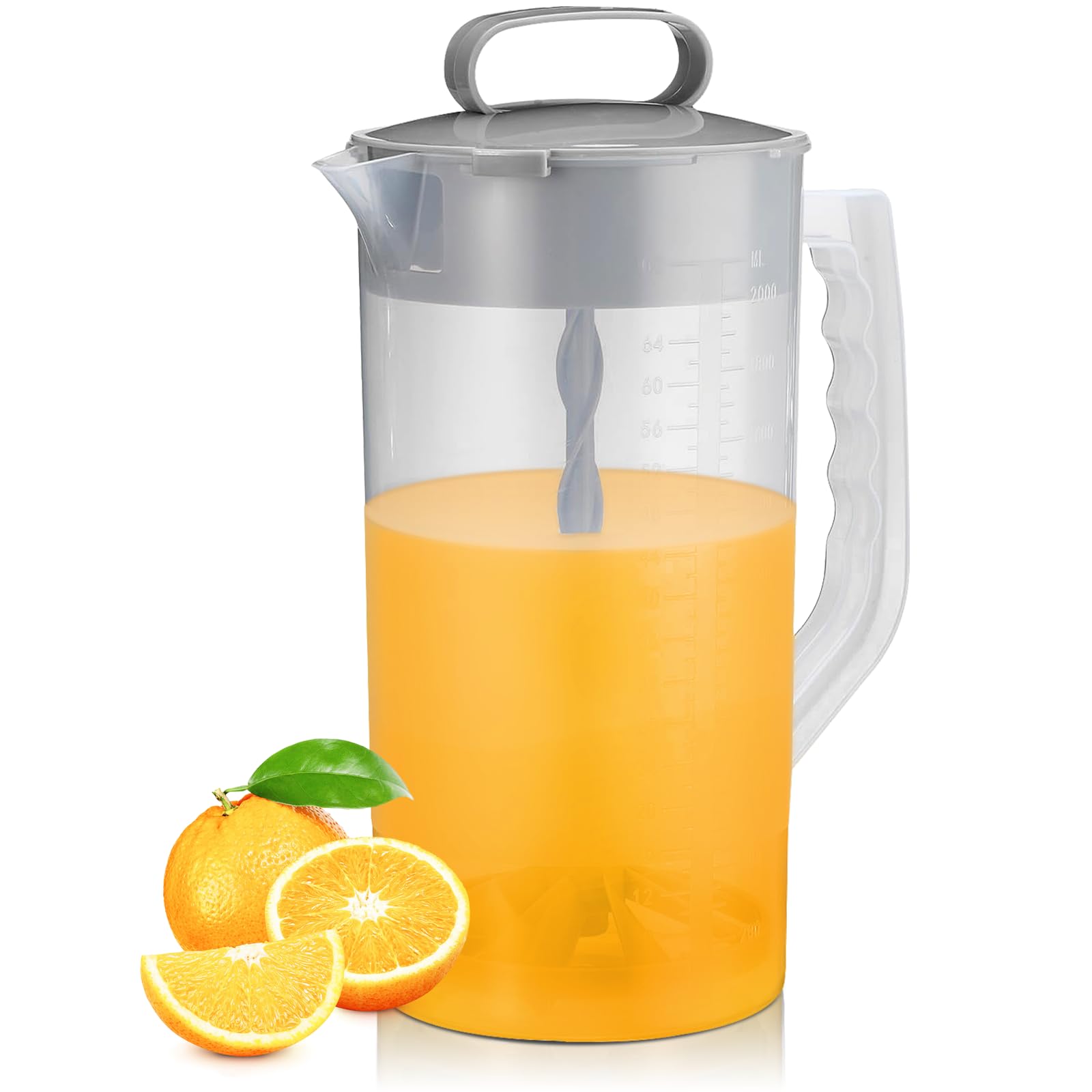 WLKSTS mixing pitcher with angled blades for fast, even stirring.