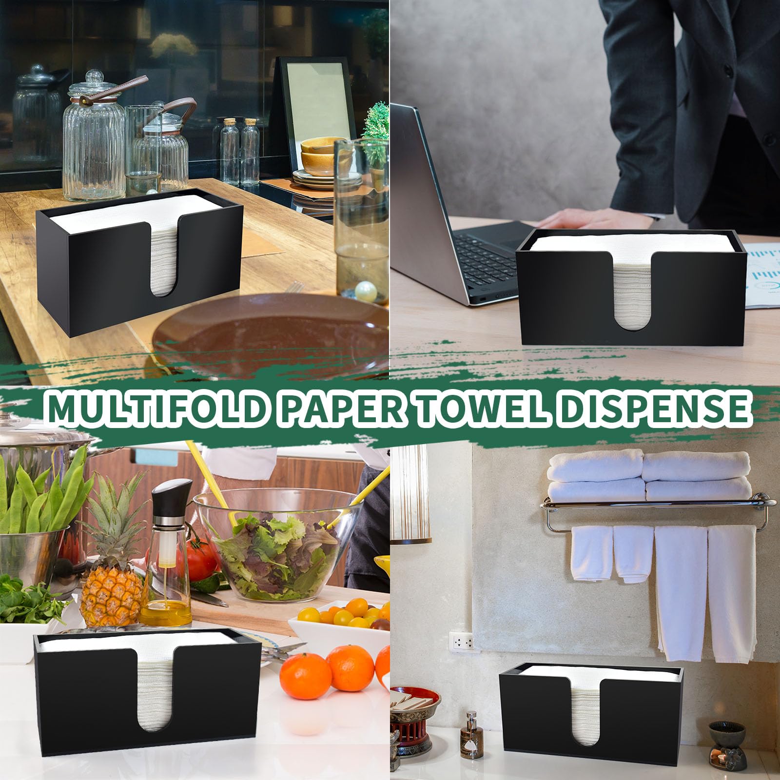 Wltotuay cleanable black acrylic holder that wipes clean easily