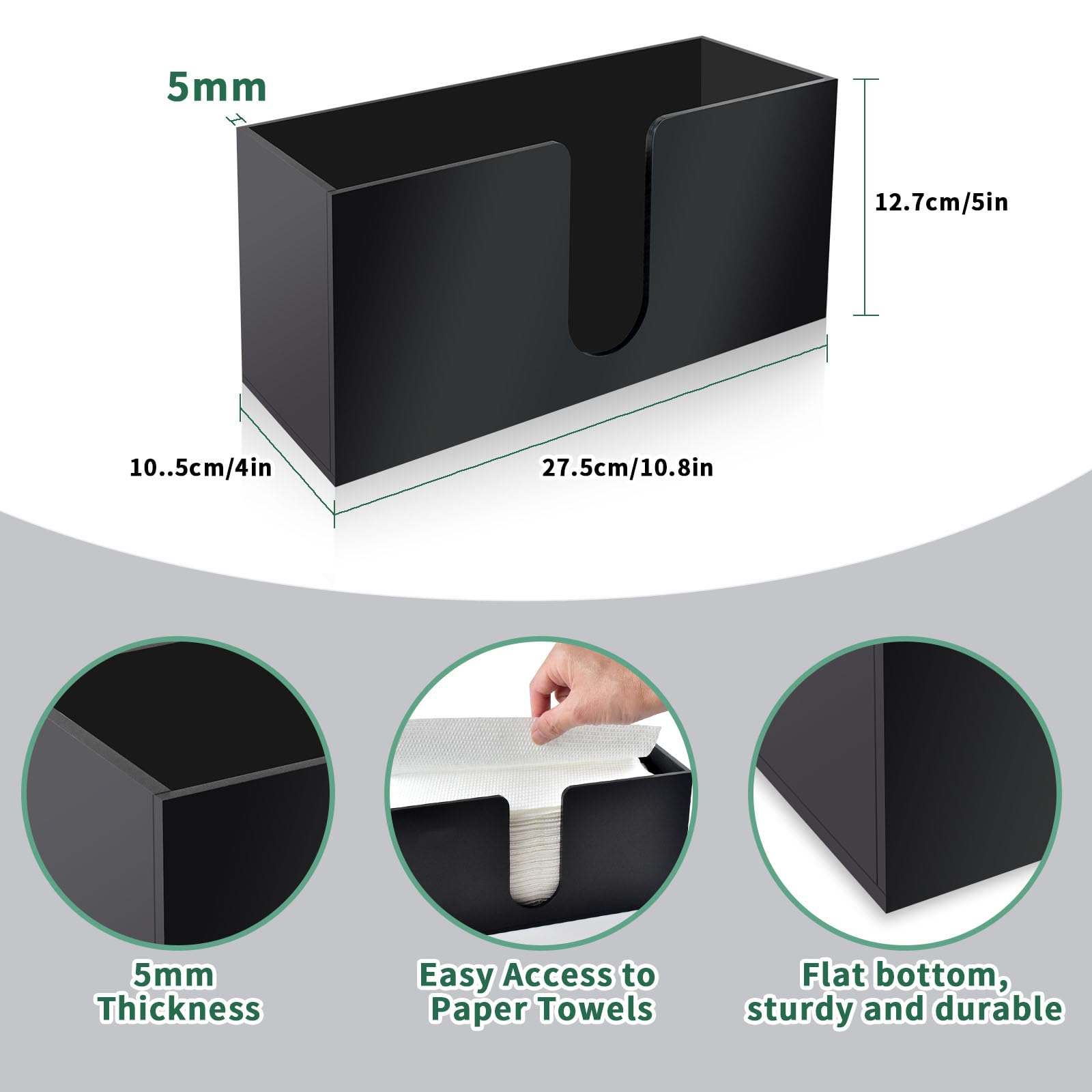 Wltotuay towel holder dimensions ten point seven by five by four point one inches
