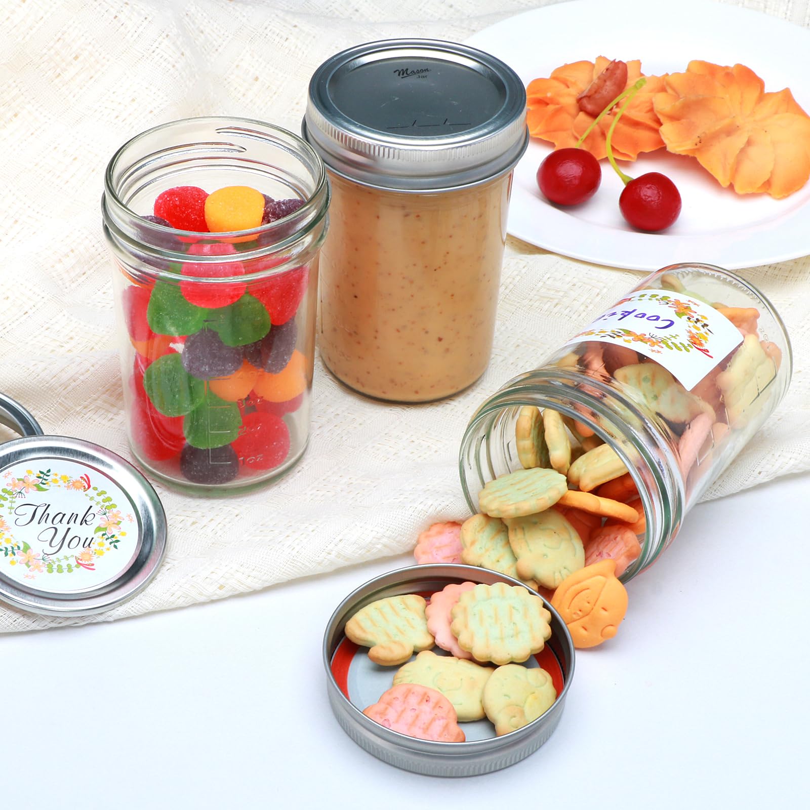 Woaiwo-q glass jars easy to clean and store.