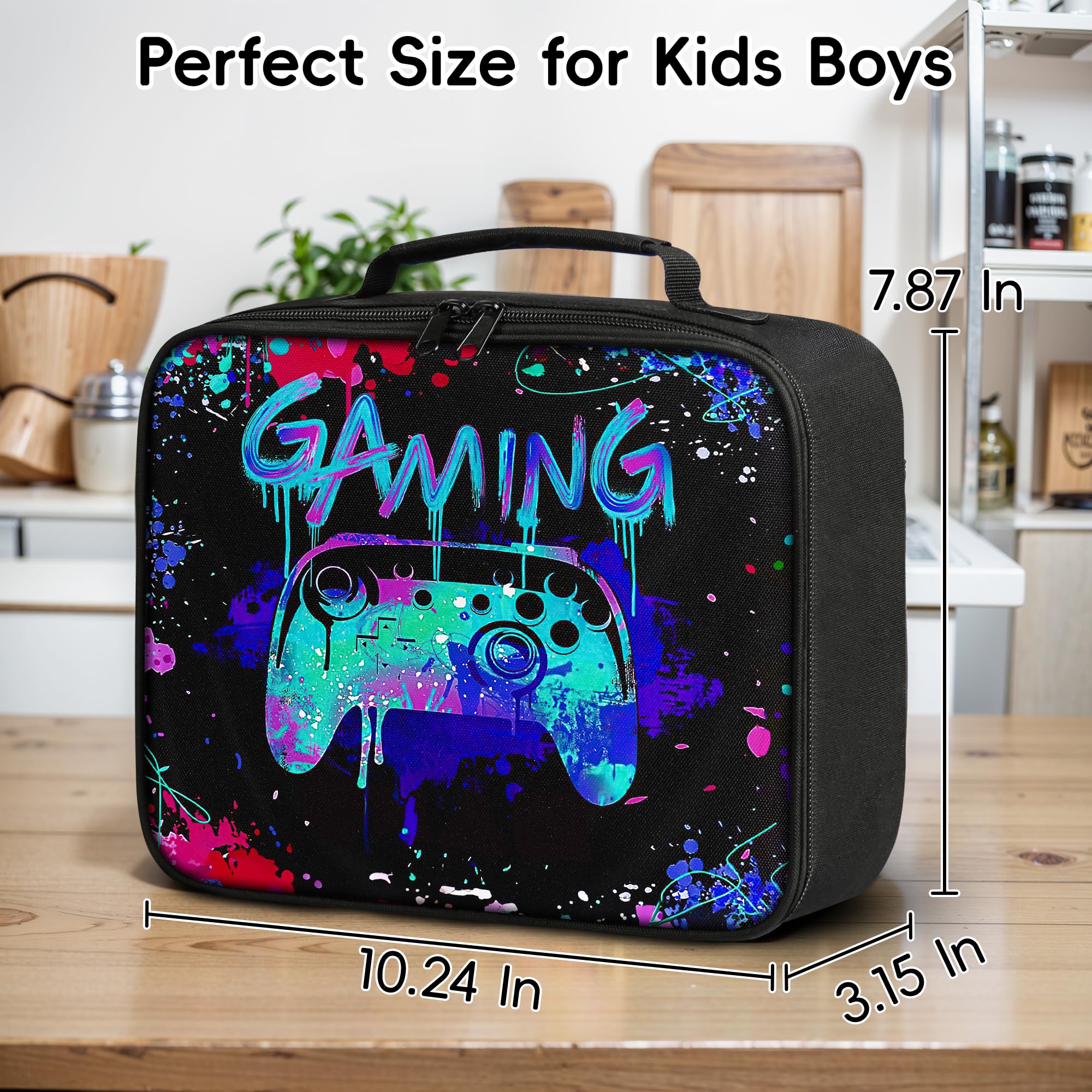 WOBAGMEN kid lunch bag compact for easy school packing.