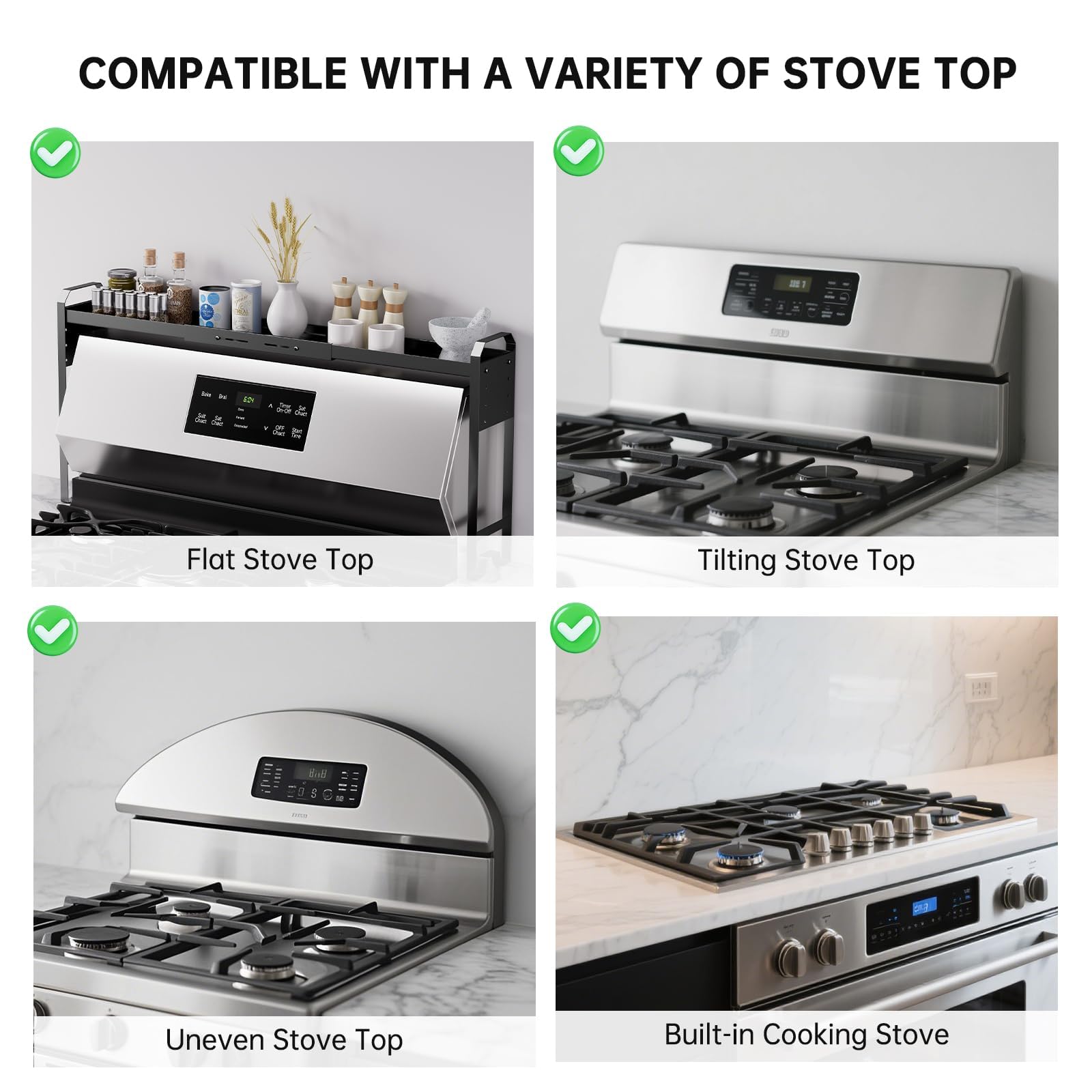 Anti-slip base prevents sliding on the stovetop surface