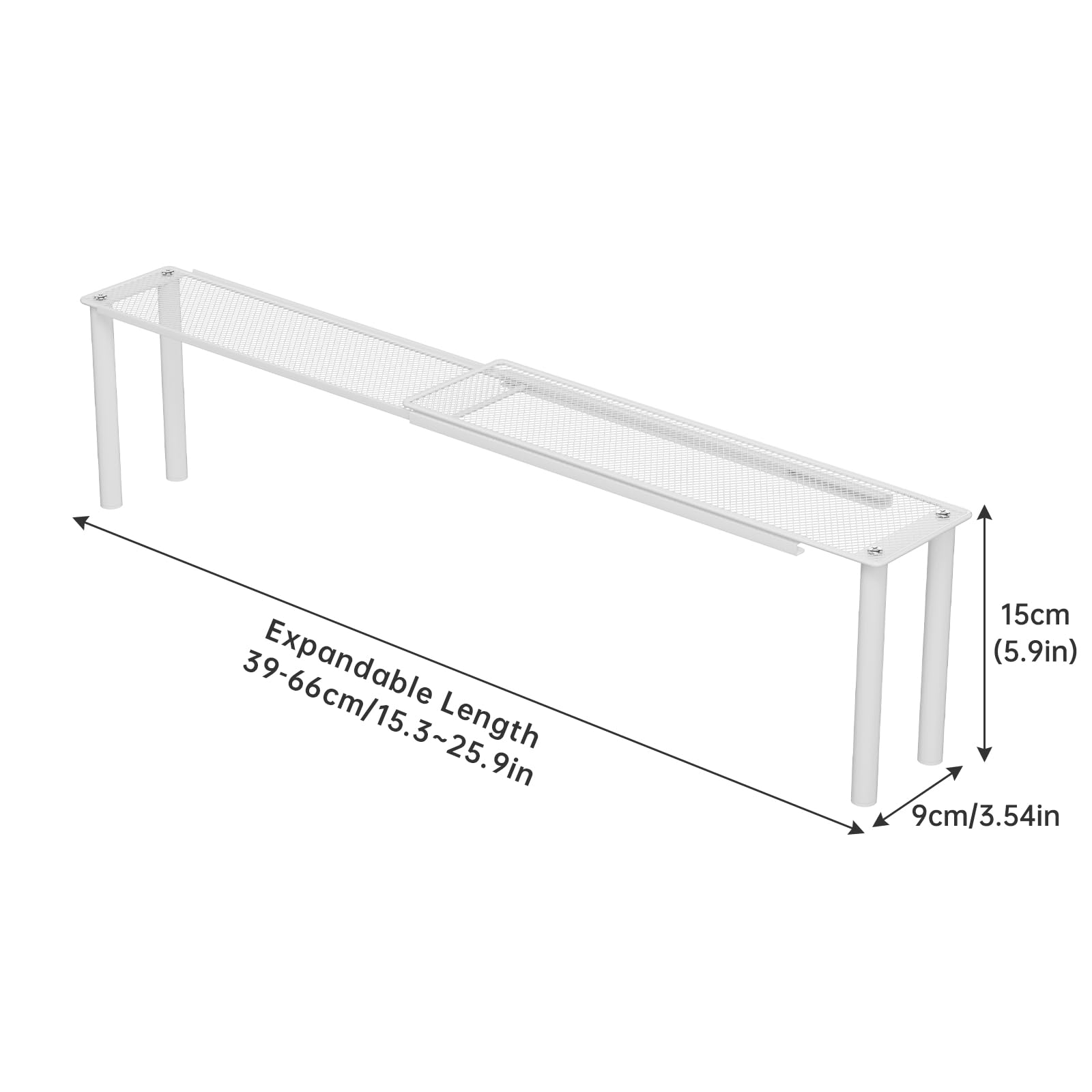 WOCHUANGSI kitchen-countertop-organizer keeps sponges and soaps within easy reach.
