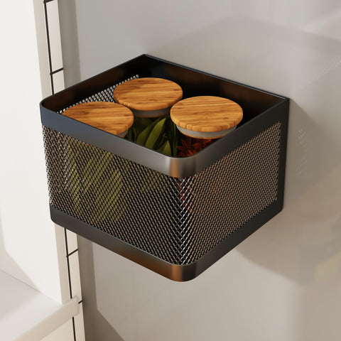 WOCHUANGSI magnetic shelf mounted on fridge door for organized spices