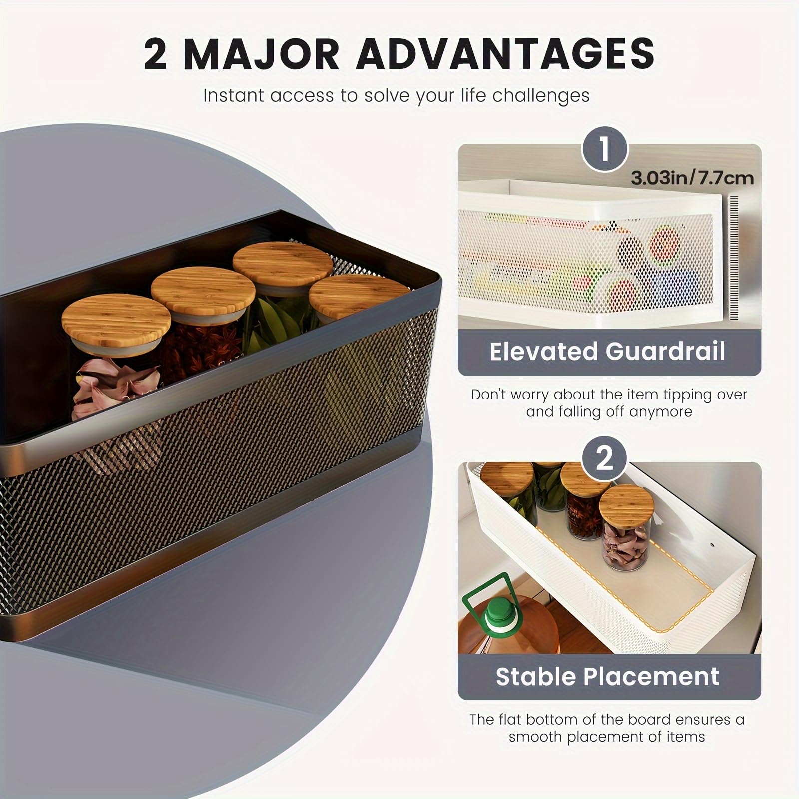 WOCHUANGSI multi-function organizer suits fridge, washer, or other metal surfaces