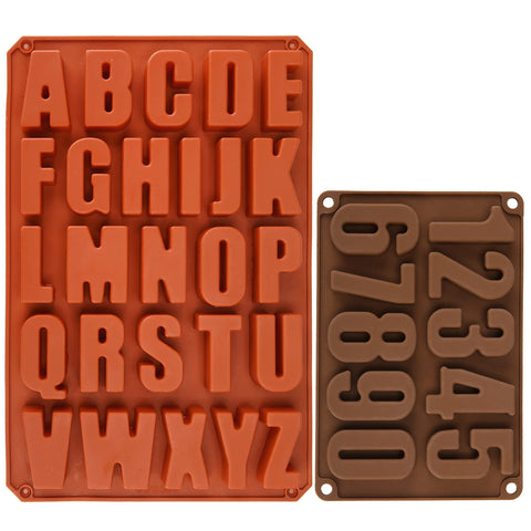 Wocuz large letter silicone mold showing alphabet shapes for crafts and baking.