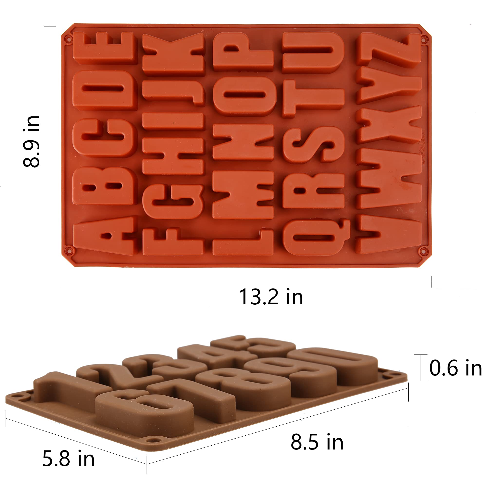 Wocuz number silicone mold digits perfect for counting games and treats.