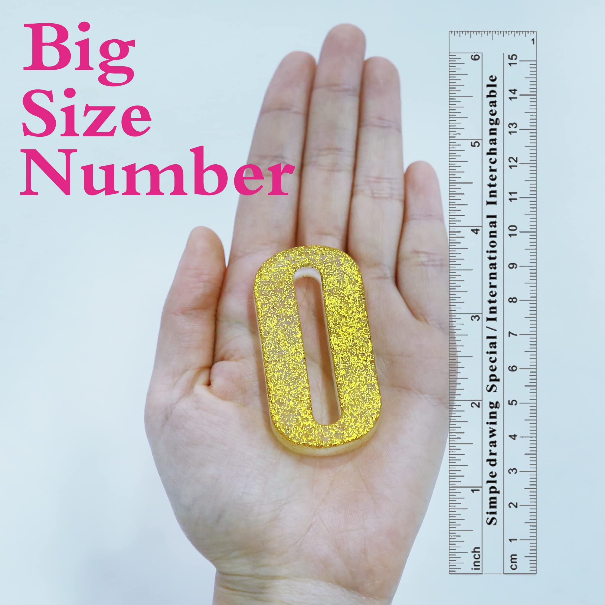 Wocuz number silicone mold digits used to freeze fun ice cubes.