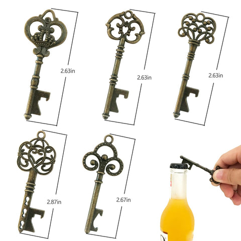 WODEGIFT bronze key chains to accompany each bottle opener.