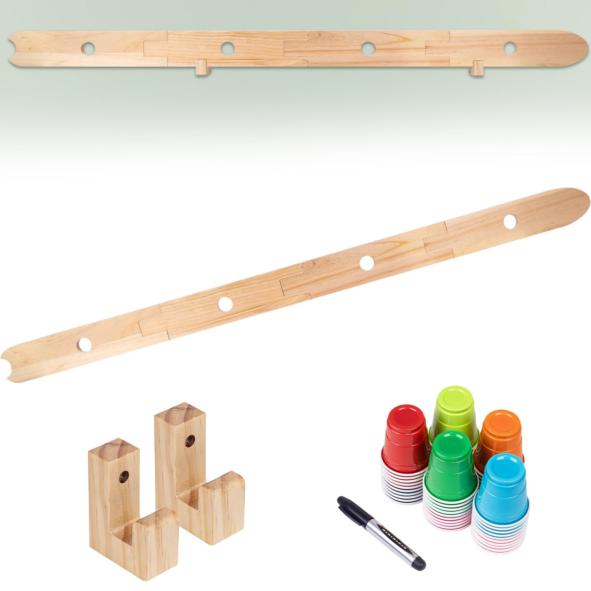 WodGod 5ft shot board ready for party play and easy setup.