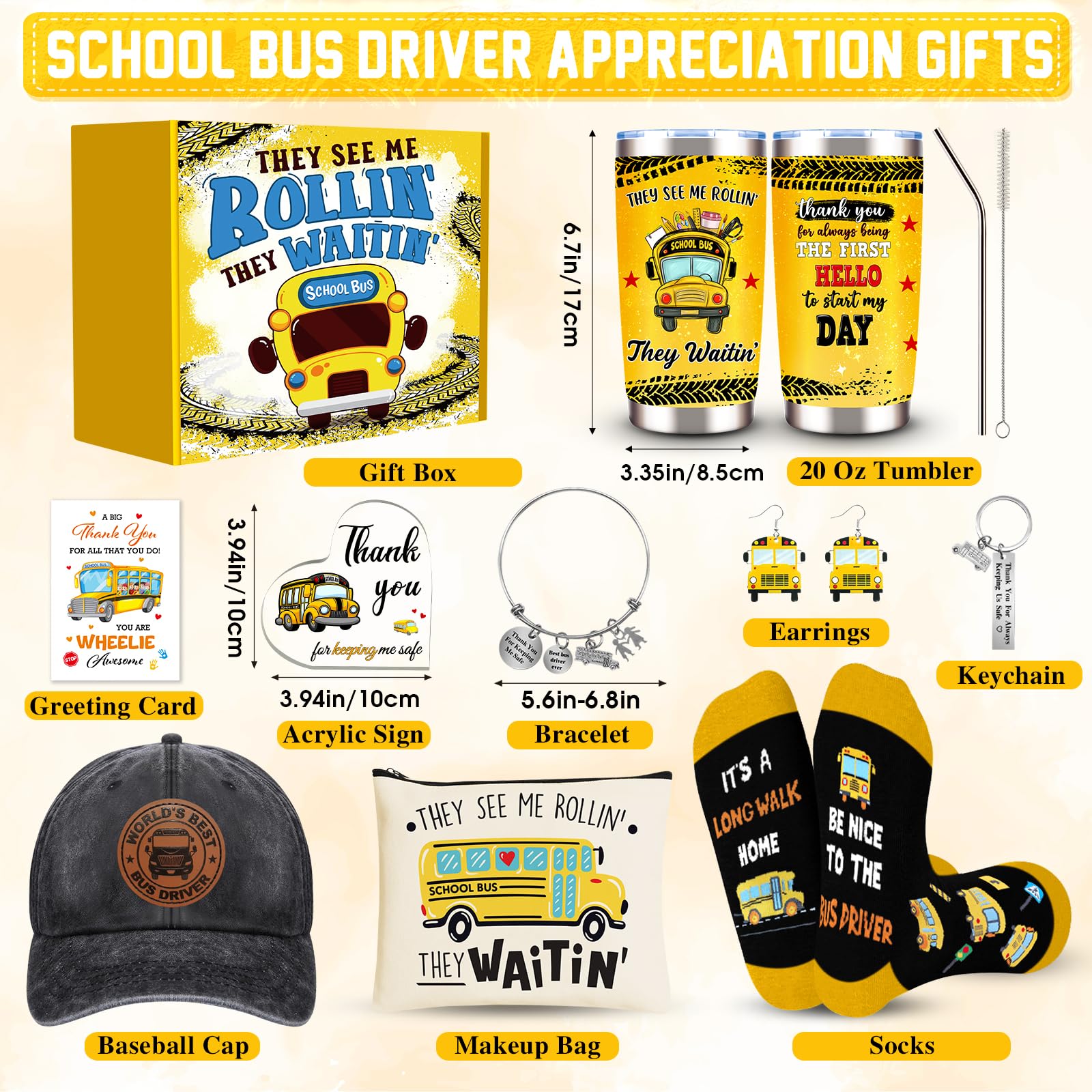 WOFIROY bus driver socks with playful message for comfortable mornings.