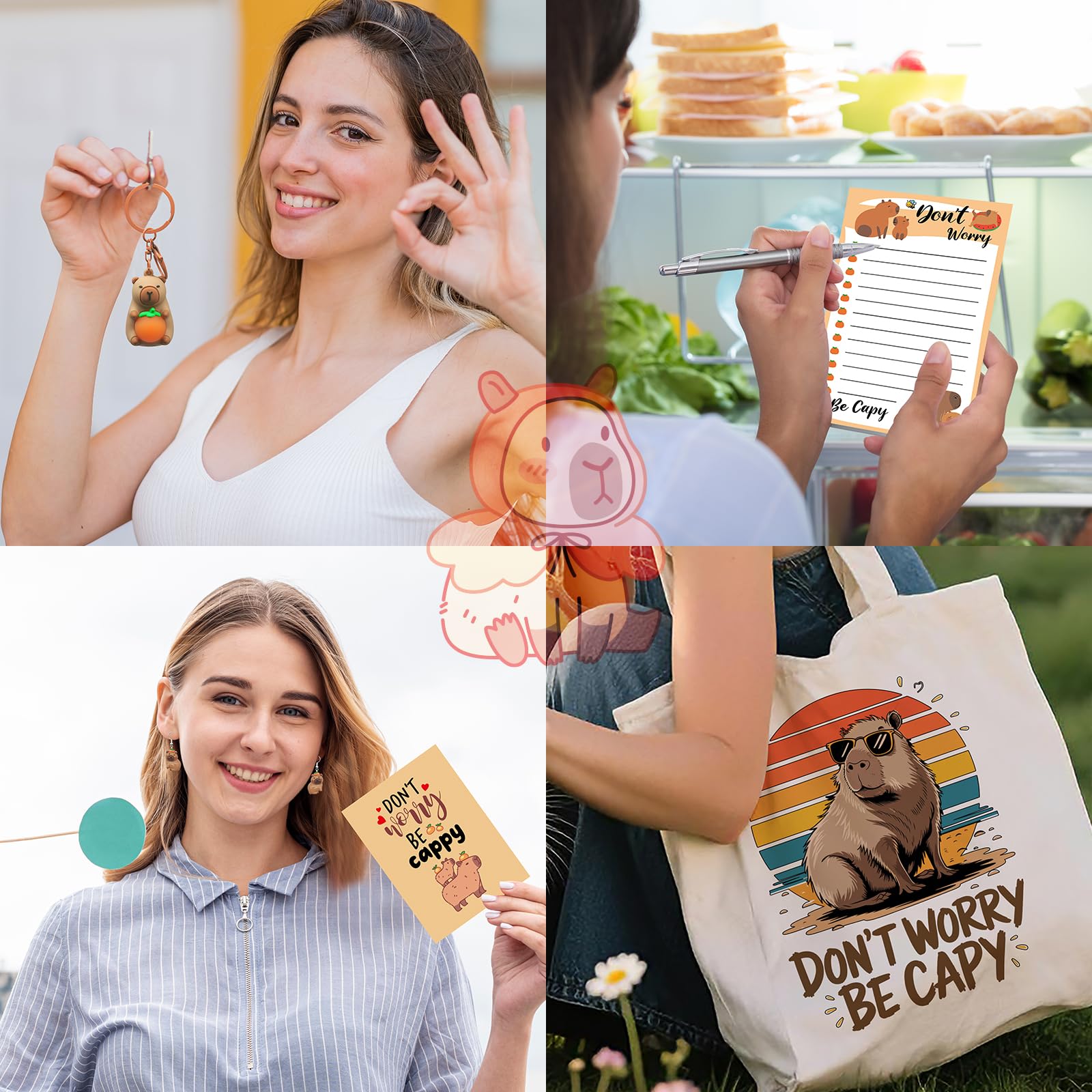 WOFIROY Capybara keychain adds a cute touch to bags