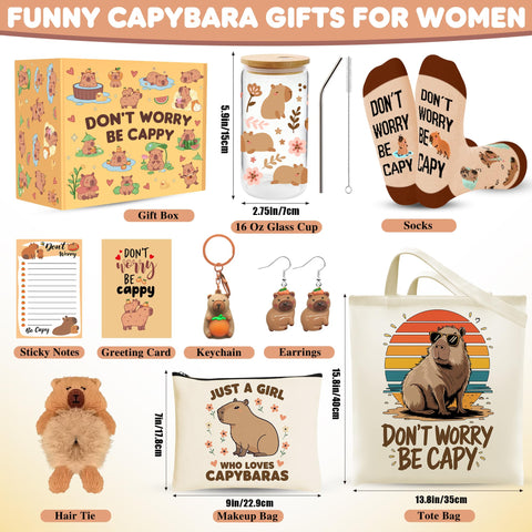 WOFIROY Capybara makeup bag keeps cosmetics neatly organized
