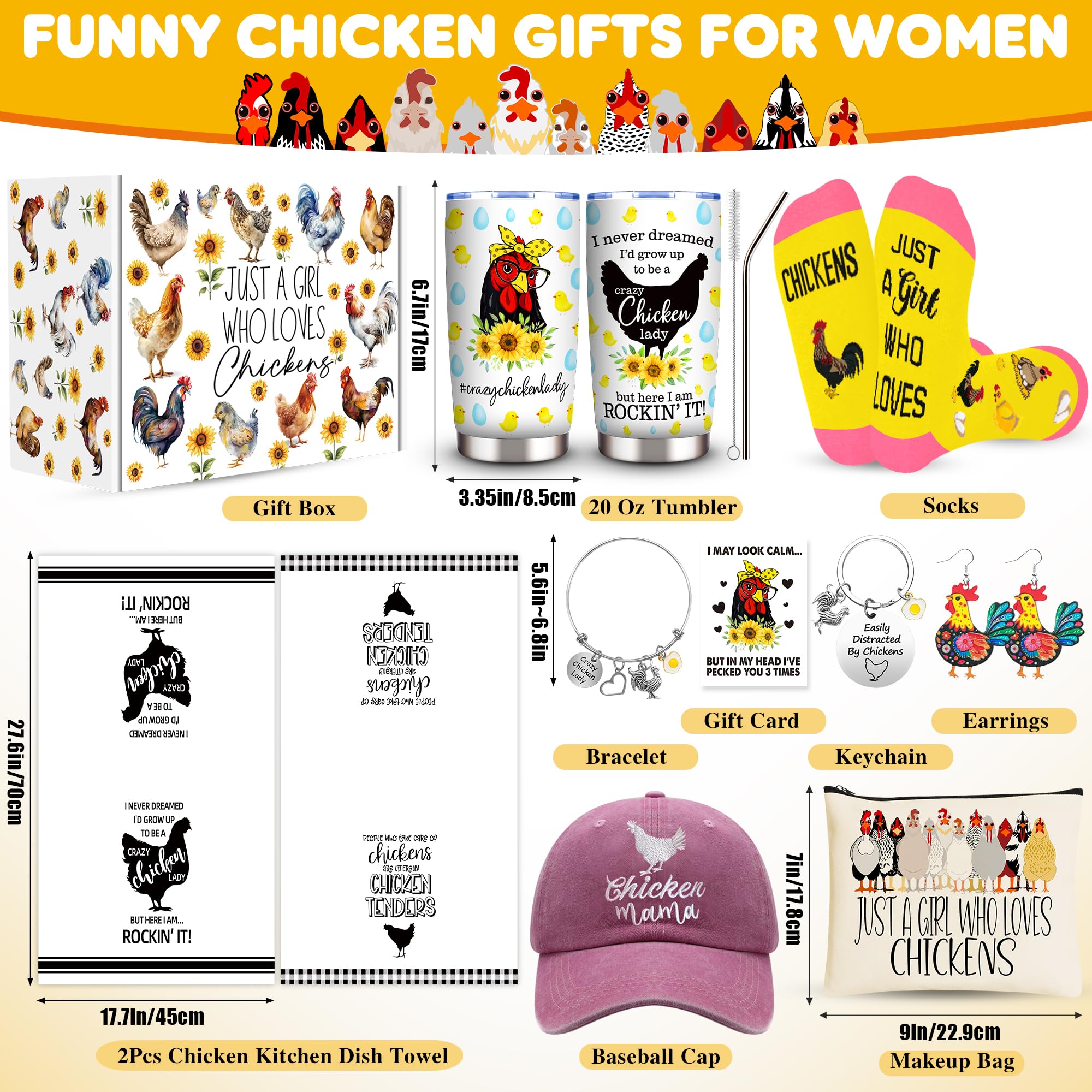 WOFIROY chicken-mama cap; lightweight shade for outdoor chores.