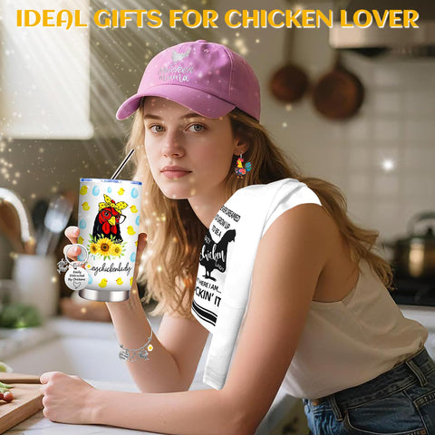 WOFIROY chicken-themed socks; cozy wear for any farm day.