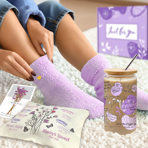 WOFIROY fuzzy cozy socks for comfort during quiet time or recovery days