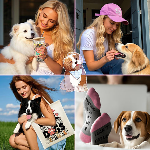 WOFIROY dog mom socks add humor and comfort for daily wear.