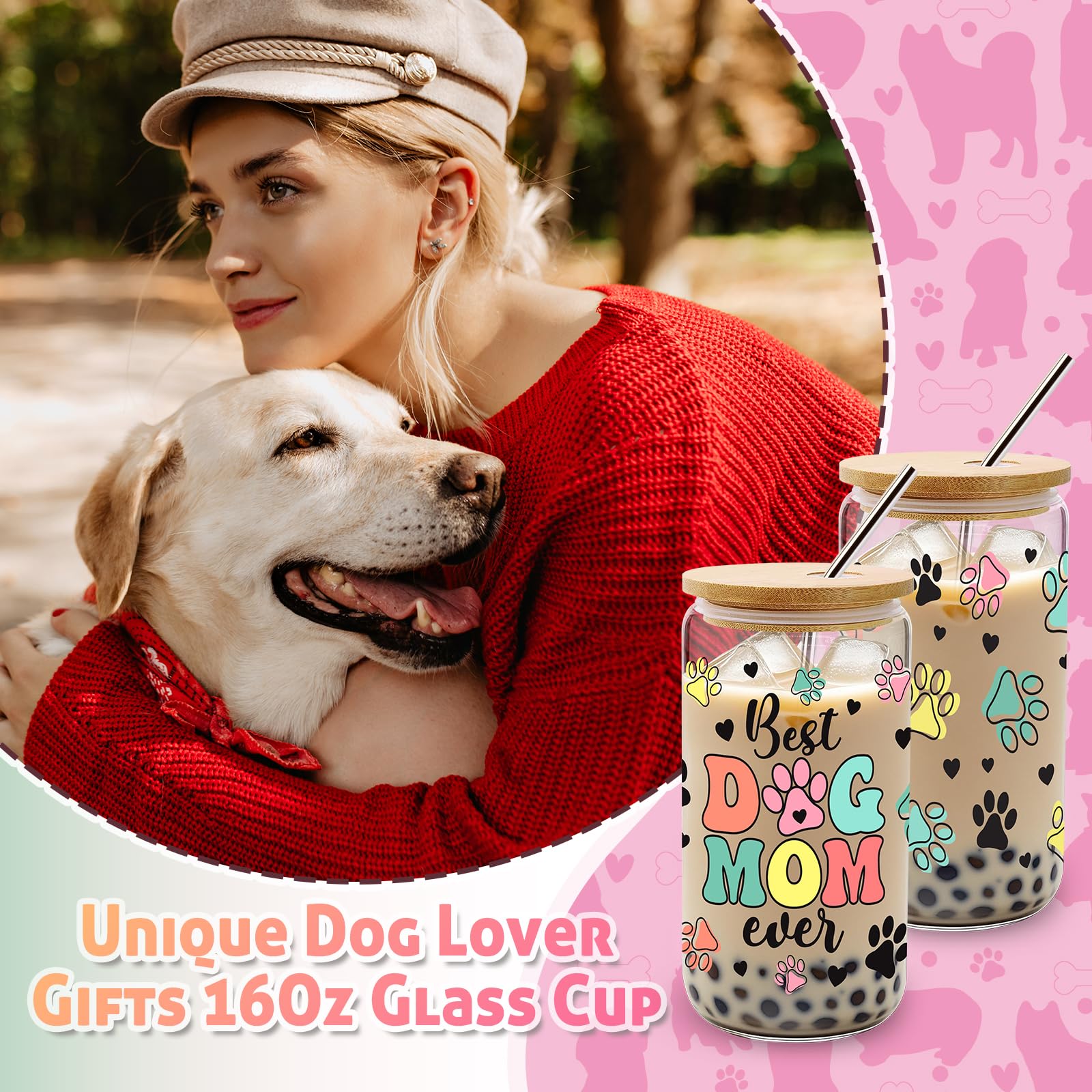 WOFIROY dog mom tote bag keeps essentials organized during errands.