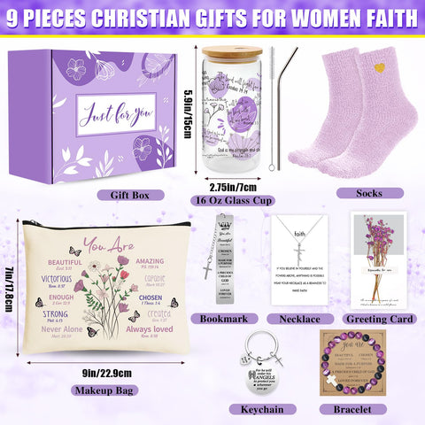 WOFIROY makeup bag with You Are affirmations for cosmetics and Christ centered reminders
