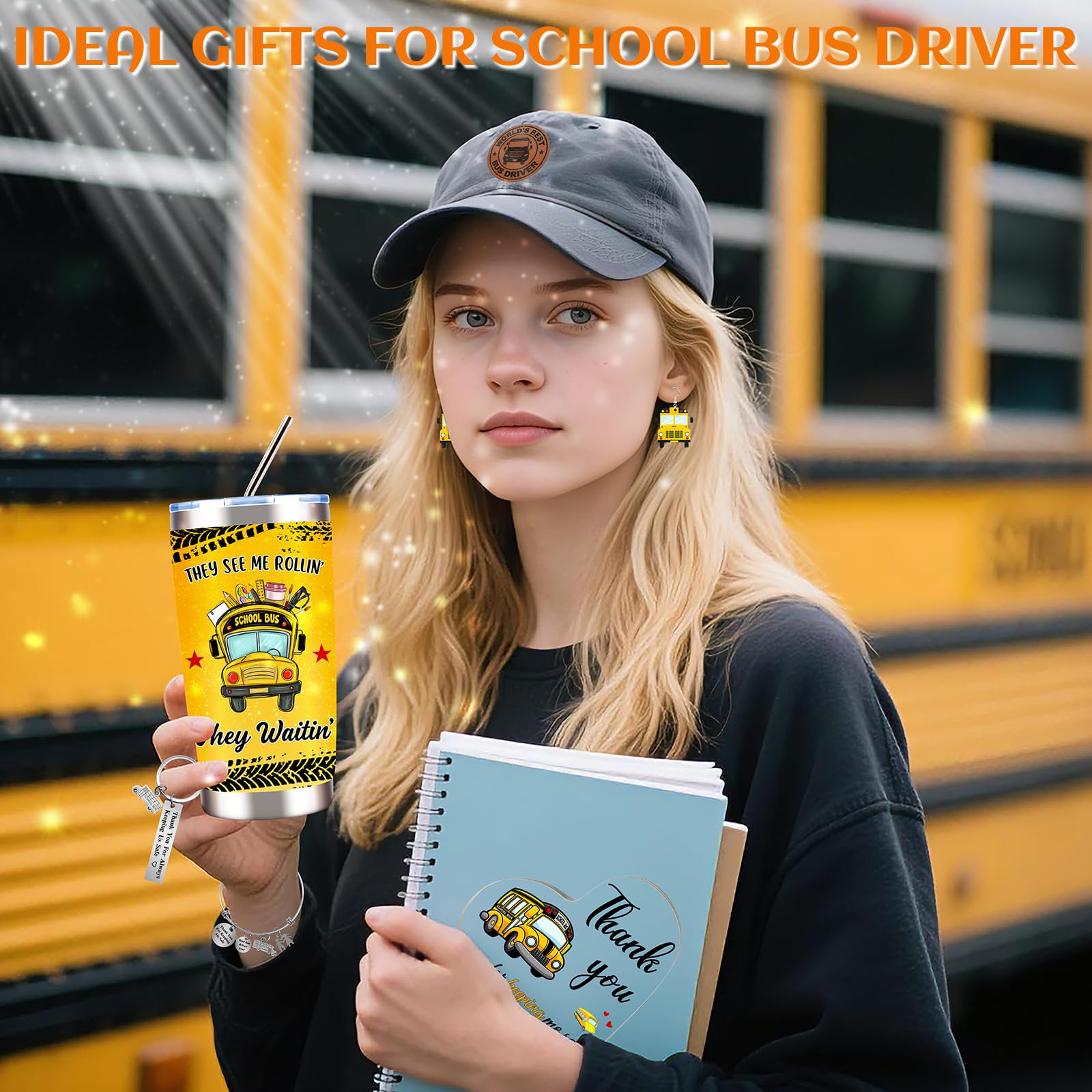 WOFIROY World’s Best Bus Driver cap with embroidery for everyday wear.