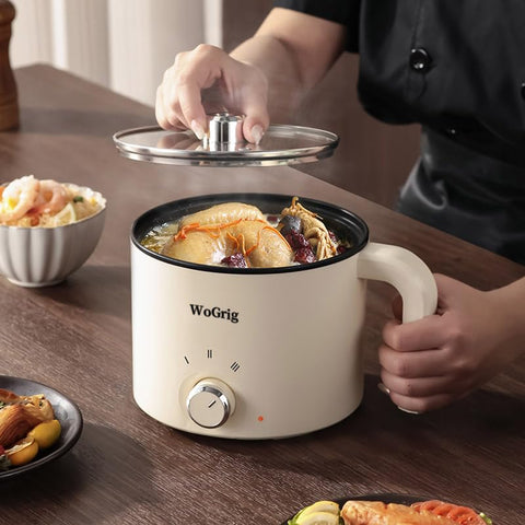 WoGrig dual power supply setup for flexible cooking options.