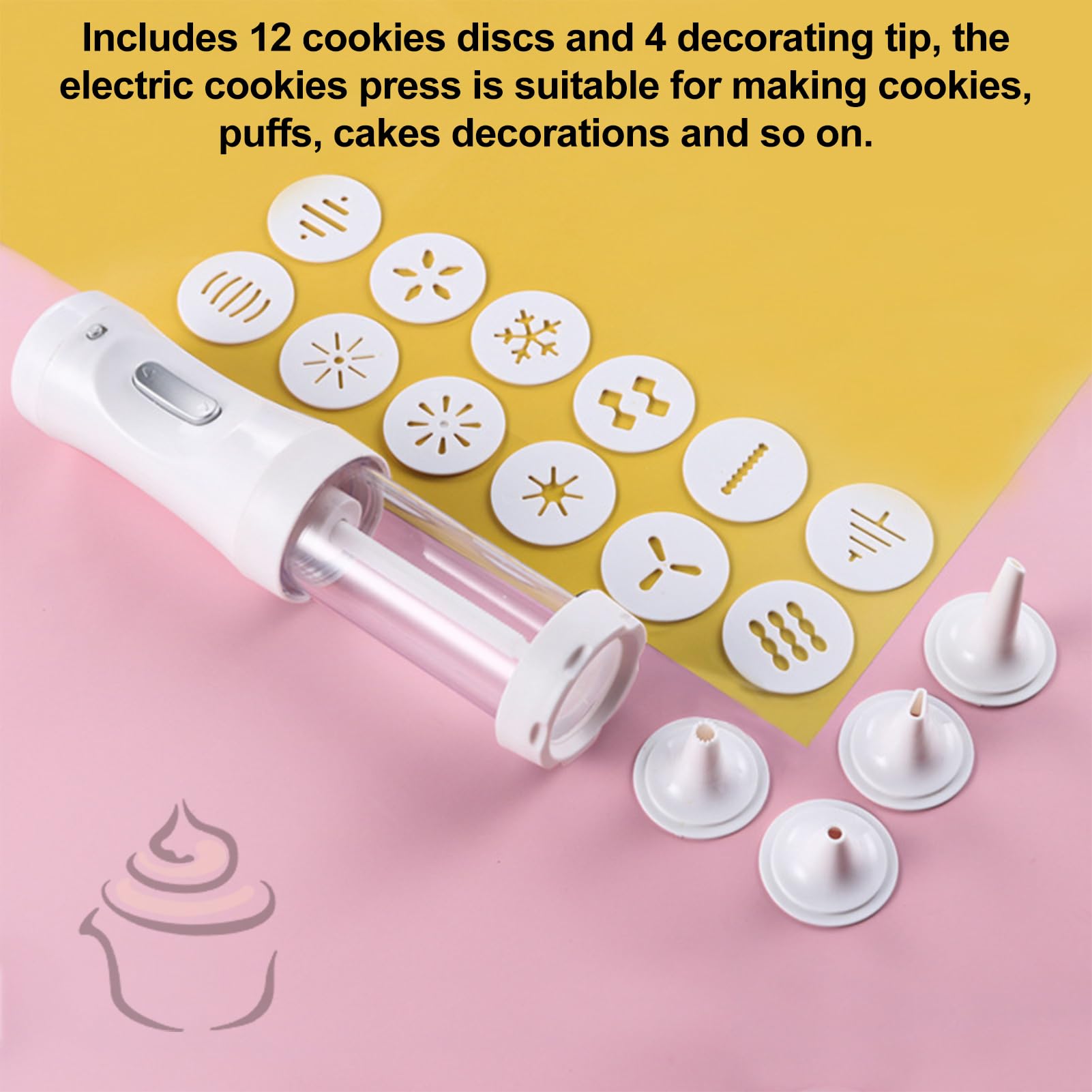 WOHPNLE 12 discs variety enhances shapes for creative cookie designs.