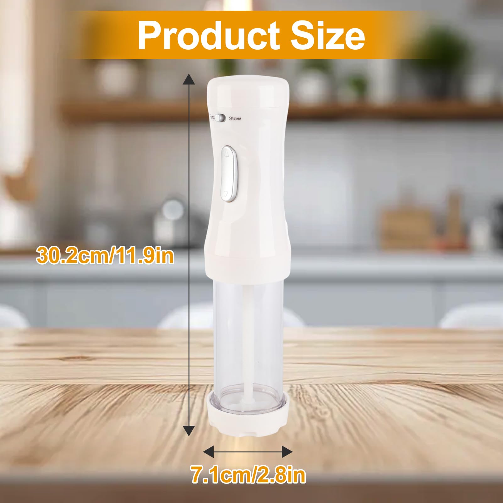 WOHPNLE cookie press gun with ergonomic handle enables comfortable, steady piping.