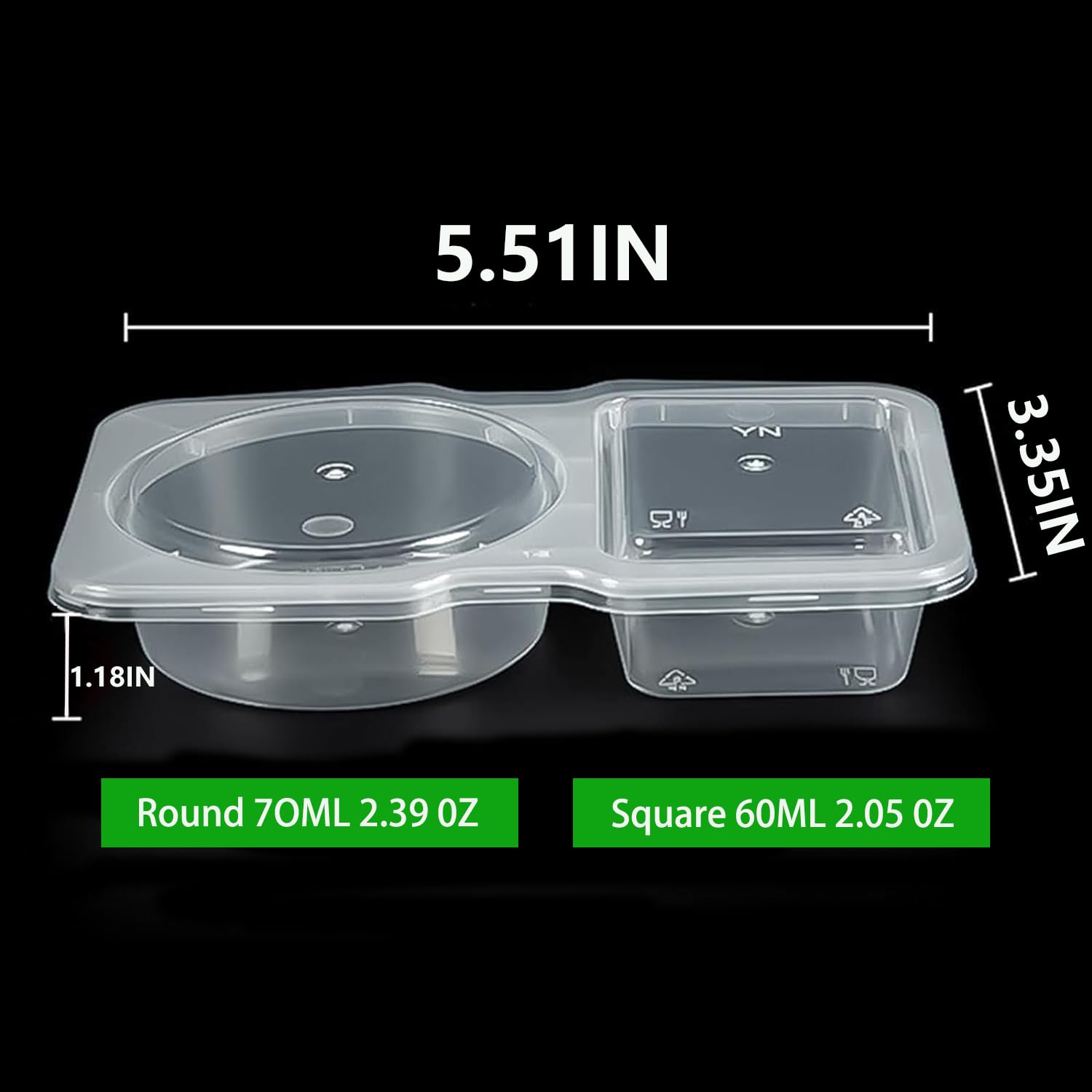 WOIRHWEH containers stacked with lids illustrating portable, travel-friendly design.