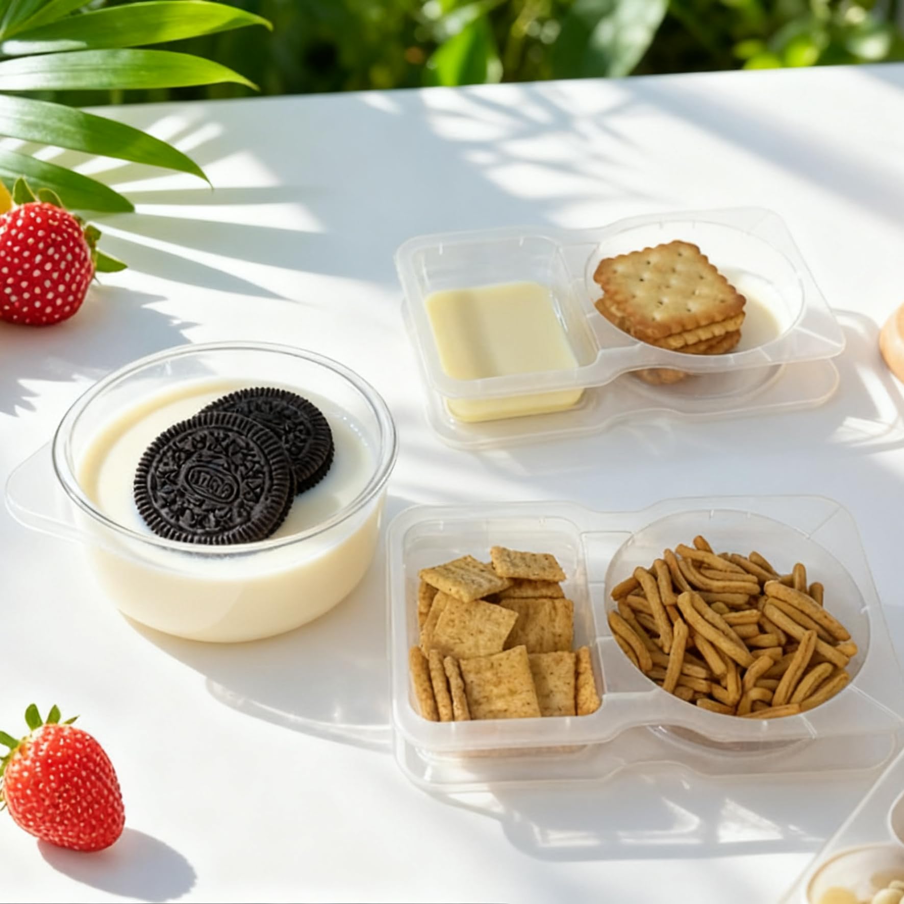 WOIRHWEH user packing lunch at school or office with snack containers.