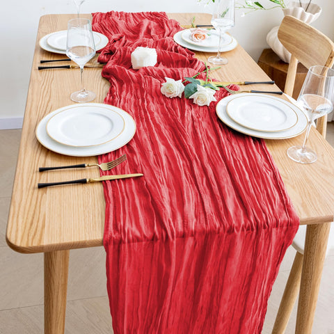 Wokceer Easter Christmas table runner for versatile holiday styling.
