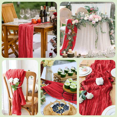 Wokceer elegant long runner enhances festive dining experiences.